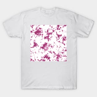 Berry pink and white Storm - Tie-Dye Shibori Texture T-Shirt